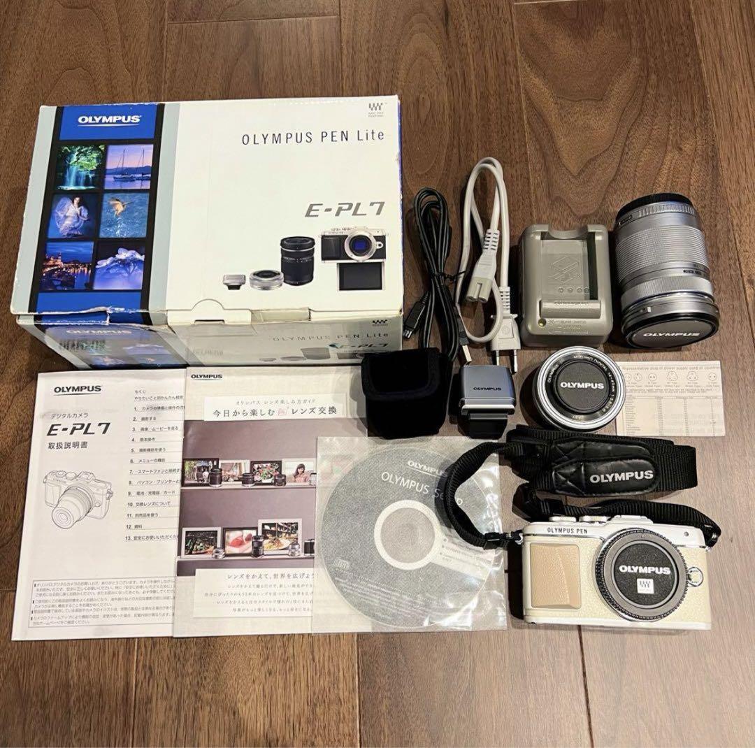 OLYMPUS PEN Lite E-PL7 本体と付属品 OLYMPUS PEN Lite E-PL7 本体と付属品