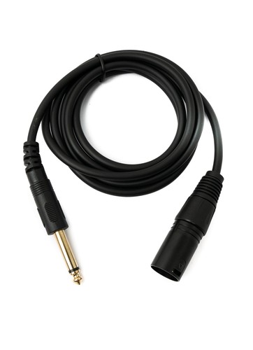 Audio Kabel 150 cm Stereo AUX Klinke 6,35 mm Stecker zu XLR Buchse in Schwarz - 第 2/4 張圖片