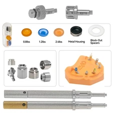 Locator Attachment System for Multi-Unit AH=3mm Abutments Straight Angled Silver