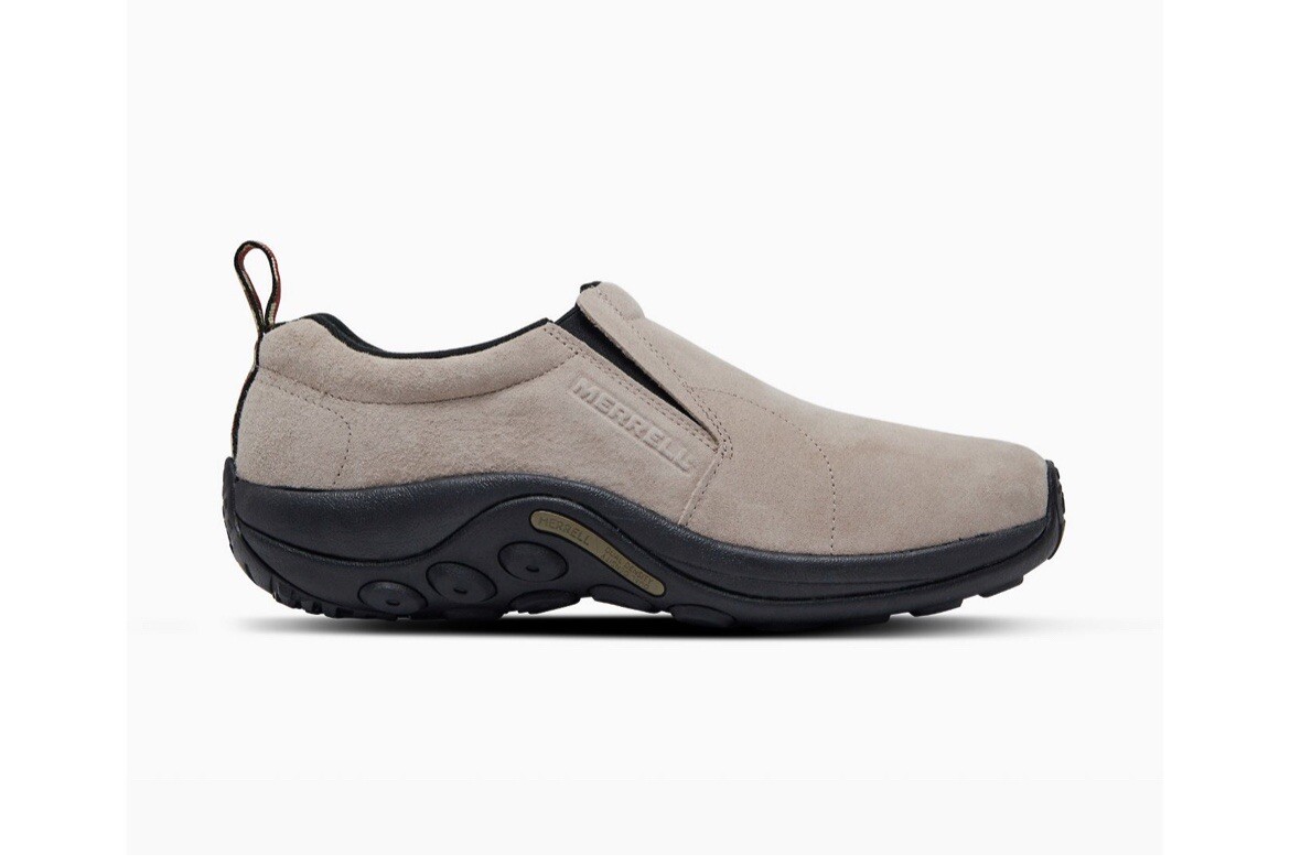 Merrell Men's Jungle Moc Taupe Nubuck Slip On Shoes Size 11 Orthopedic
