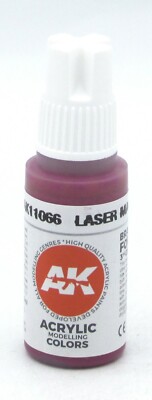 AK Interactive AK11066 Laser Magenta [3rd Gen] (17ml Bottle) Acrylic Paint Red
