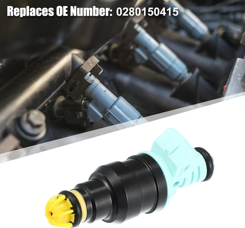 Inyectores de combustible 6 piezas aptos para BMW 325i 2,5 L l6 1992 1993 1994 1995 0280150415 Foto 2 de 4