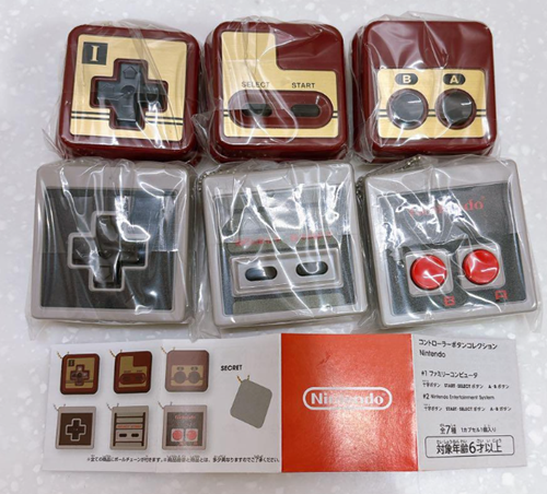 Nintendo Tokyo Controller Button Collection NES Charm Set of 6