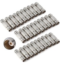 BNC Connector Pack 30Pcs BNC Female to Female Straight Coupler Adapter for CCTV