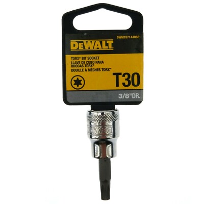 Dewalt DWMT87144OSP T30 Chrome Torx Bit Socket, 3/8'' Drive, 87-144D