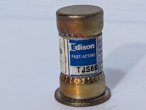 6 Stück: Edison Fusegear TJS60 Sicherungen, 600V, 60A, Klasse T, FN64-63, Made in USA - Bild 5 von 8