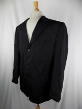 Jones New York Men's Blazer Jacket 42 R GRAY Wool Lined 2 button