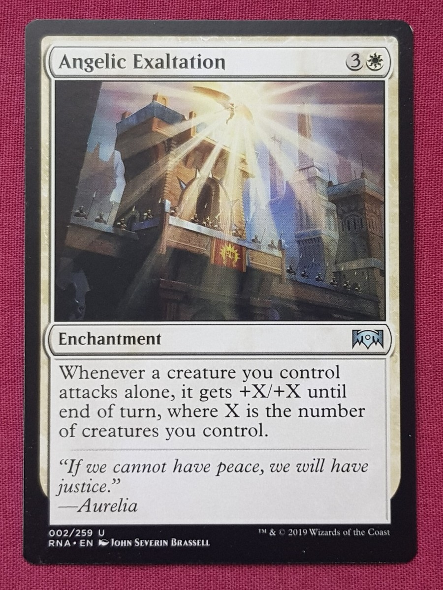 Magic: The Gathering - Angelic Exaltation Card (Ravnica Allegiance) - Enchantment - View #8