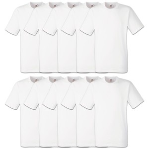 10er Fruit Of The Loom T-Shirt Heavy Coton S M L XL XXL 3XL Lourde Qualit&eacute;