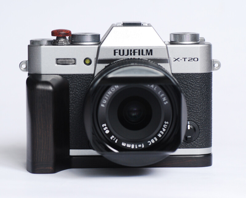 Wood Wooden Handle Grip L Plate for Fujifilm X-T20 X-T10 Fuji XT20
