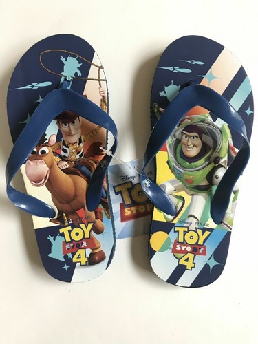 Sandalia de playa chanclas Toy Story 4 zumbido leñoso niño pequeño talla 5-3 NUEVA - Imagen 8 de 15