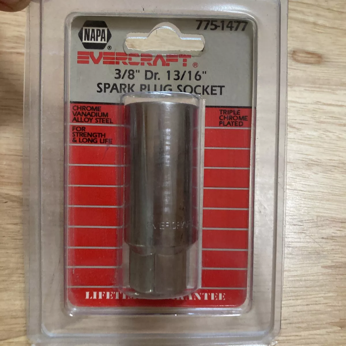 NAPA Evercraft 3 8 Dr 13 16 Spark Plug Socket New Original