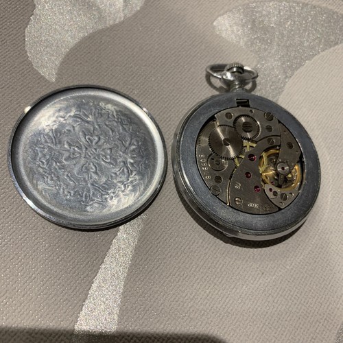 Vintage Molnija (сМОЛННЯ)pocket watch USSR Soviet Union mechanical full hunter - Picture 15 of 18