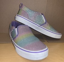 VANS GIRLS/YOUTH AUTHENTIC OMBRE GLITTER SNEAKER US MISSY 5.0