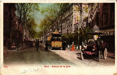 CPA AK NICE - Avenue de la gare (513744)