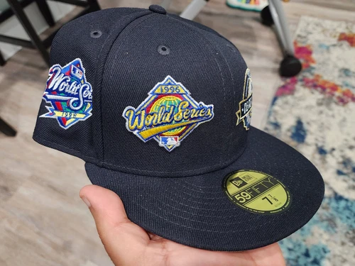 (7 7/8) New York Yankees Derek Jeter 2021 HOF WS New Era Fitted Cap 60183749