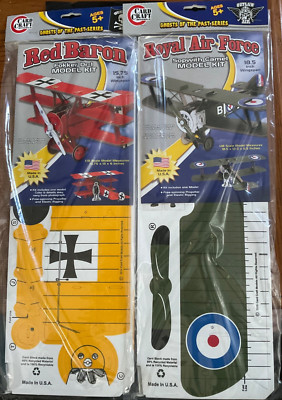 WWI Cardboard military model kits Sopwith Camel&Fokker Dr1