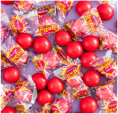 Atomic Fireballs Cinnamon Flavored Candy, 240 Individually Wrapped Pieces, 4....