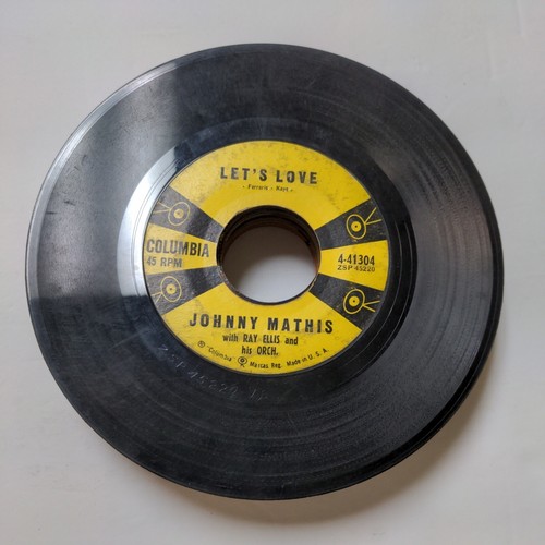 45 RPM Johnny Mathis You Are Beautiful/Let's Love Vinyl Record VG - Picture 2 of 2