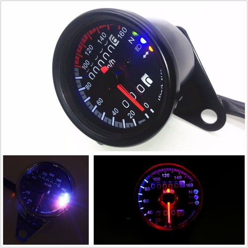 Compteur KM/H + Compte-Tour Ø 66mm + Support Métal Triumph Virago Honda BMW CBR - Imagen 7 de 11