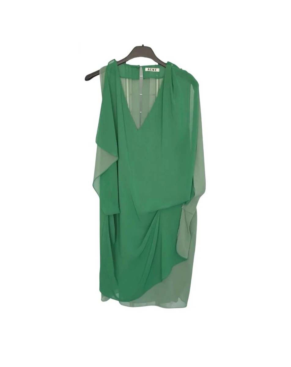 slim fit dress slacks Acne Studios Coated Denim Dress