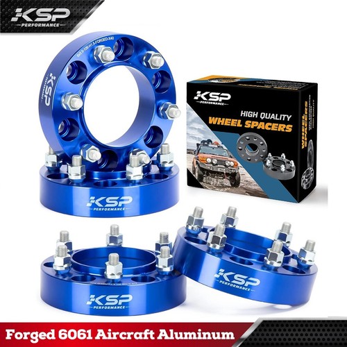4x 1.5" 6x5.5" Wheel Spacer Hubcentric Blue for Toyota 4 Runner Tundra