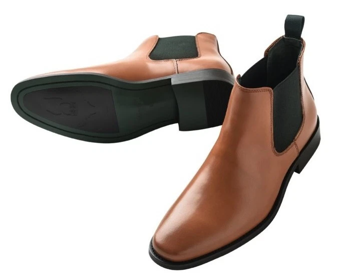 Moncrief London Leather Ankle Chelsea Boots Tan size uk 9 eu 43 | eBay