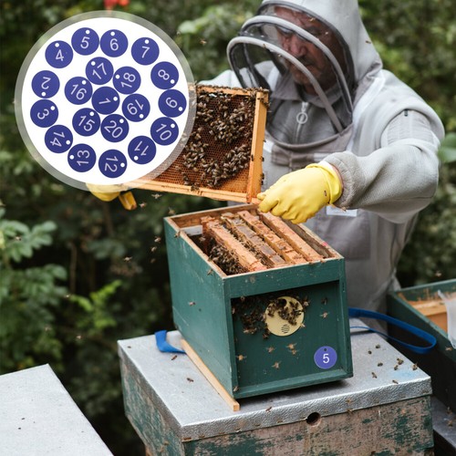 20pcs Beekeeping Box Sign Beekeeping Number Beehive Number Mark - 第 2/12 張圖片