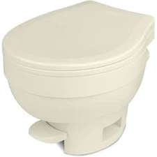 Thetford 31834 RV Aqua-Magic VI Permanent SloClose Toilet Low Profile Parchment