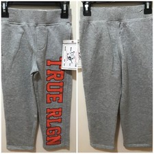 True Religon Boys Heather Gray Size 4 Mascot Sweatpants 59 NWT
