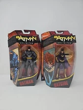 BATGIRL & BATMAN -BATMAN UNLIMITED -ACTION FIGURE MATTEL 2012 - New