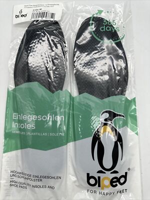 biped 3 Paar Aktivkohle Einlegesohlen, Schuheinlagen gegen Schweißfüße Gr. 40