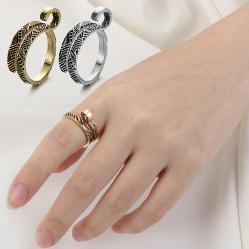 2X verstellbarer Ring Strickset Fingerführung Nadel Häkeln Schlaufe Fingerhut - Bild 4 von 14