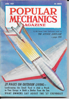 #ad Popular Mechanics Magazine April 1957 Vol. 107 Number 4 Very good condition $7.99