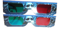 2 pairs Final Destination Red/Blue 3D Glasses. Red/Blue