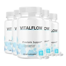 5-Pack VitalFlow All Natural Prostate Support Vital Flow - 300 Capsules