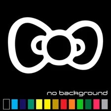 Hello Kitty Bow Sticker Vinyl Decal Car Window Truck Sid Wall Mirror Decor Cute