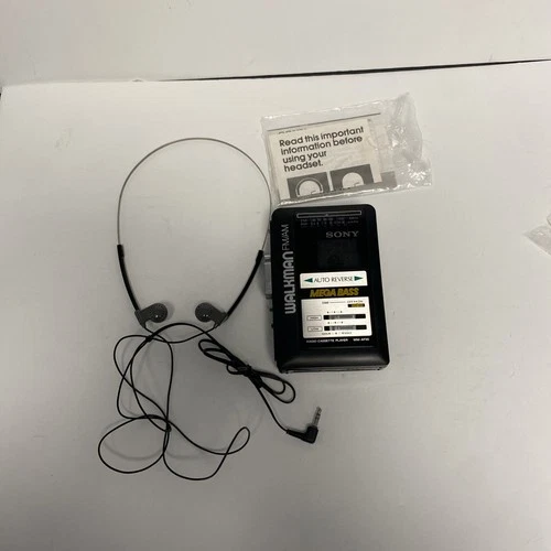 Sony Walkman WM-AF55 With HEADPHONES (AM/FM Radio Cassette Player) Vintage Parts