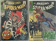 Marvel Comics The Amazing Spider-Man 58+ 65 Lot of 2 Silver Age Stan Lee stories
