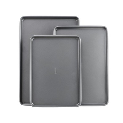 Everyday Nonstick Baking Sheet Set, 3 Pack Includes Small Medium And Large Pans