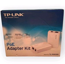 TP Link PoE Adapter Kit M TL-POE200 100 Meter Power Over Ethernet Adapter Kit