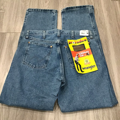 NWT Wrangler Pro Rodeo 13MWZGH Cowboy Cut Men's 31X32 Blue CompetitionJeans