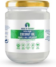 Organic Extra Virgin Coconut Oil 200ml Cold Pressed Natural Food & Hair & Skin