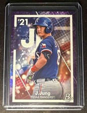 Josh Jung 2021 Bowman Platinum #PE-22 Precious Elements Rangers /250