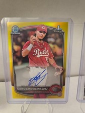 2025 Bowman -Chrome Prospect Auto Ichiro Cano Hernandez Yellow Refractor /75 