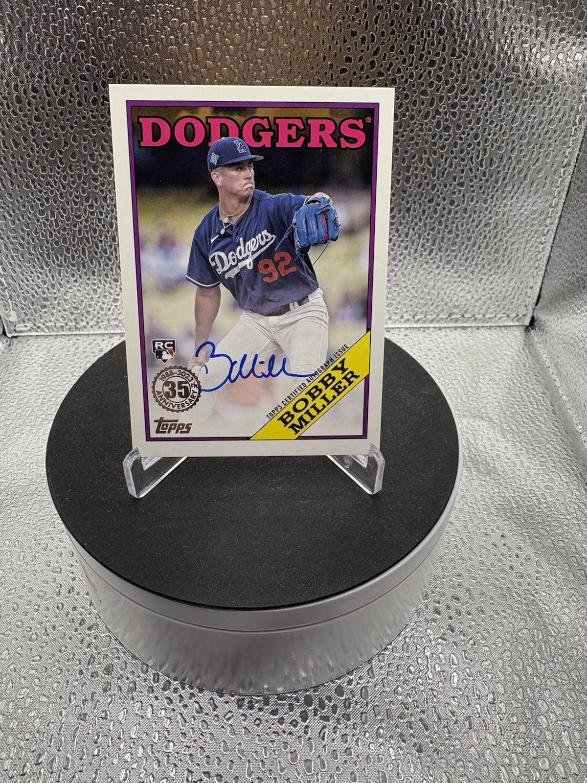 2023 Topps Update Series - 1988 Topps Baseball Autographs Bobby Miller #88BA-BM