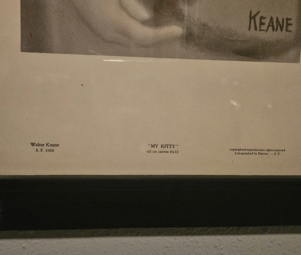 Impresión de Walter (Margaret) Keane My Kitty y impresión de Best Friends Foto 4 de 4
