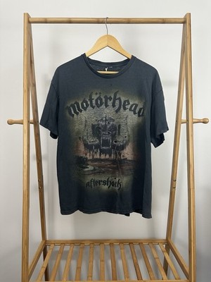 VTG Motorhead Aftershock Faded Worn Thrashed Band Concert T-Shirt Size XL