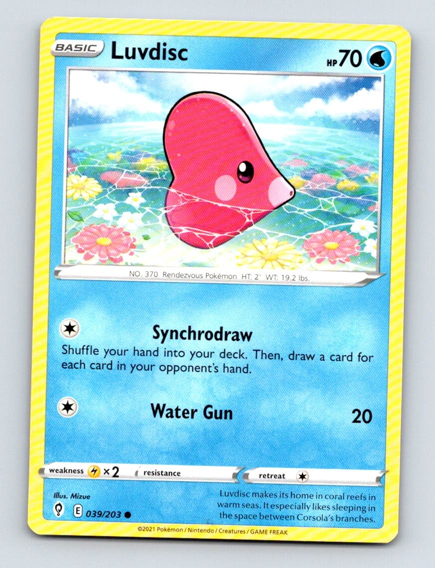 Luvdisc - 039/203 - Evolving Skies (SWSH07) - Pokemon LP