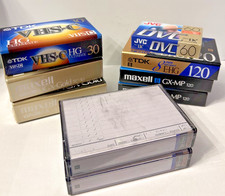9 Mixed Maxwell/TDK/JVC Video recording cassettes- 8mm VHS-C
